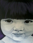 Wereldkind Azië, acryl op doek, 90/80cm € 350